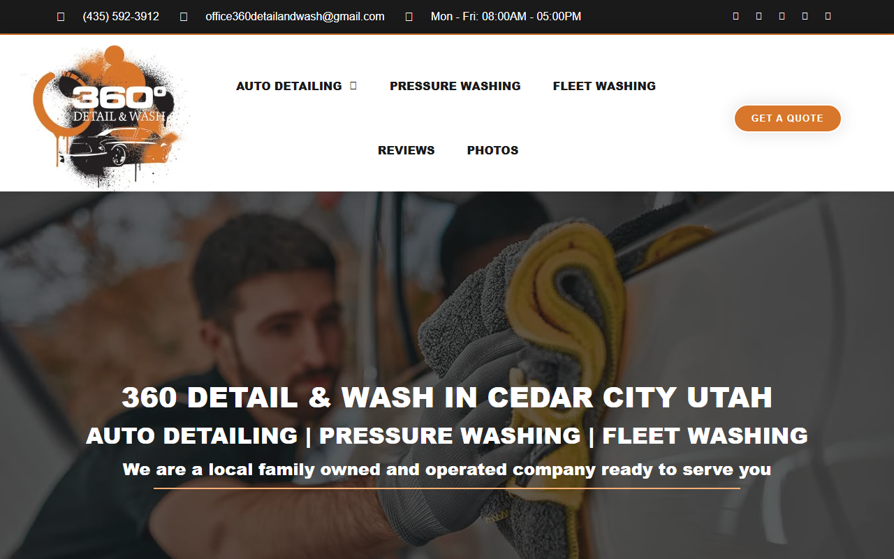 360detailandwash.com screenshot