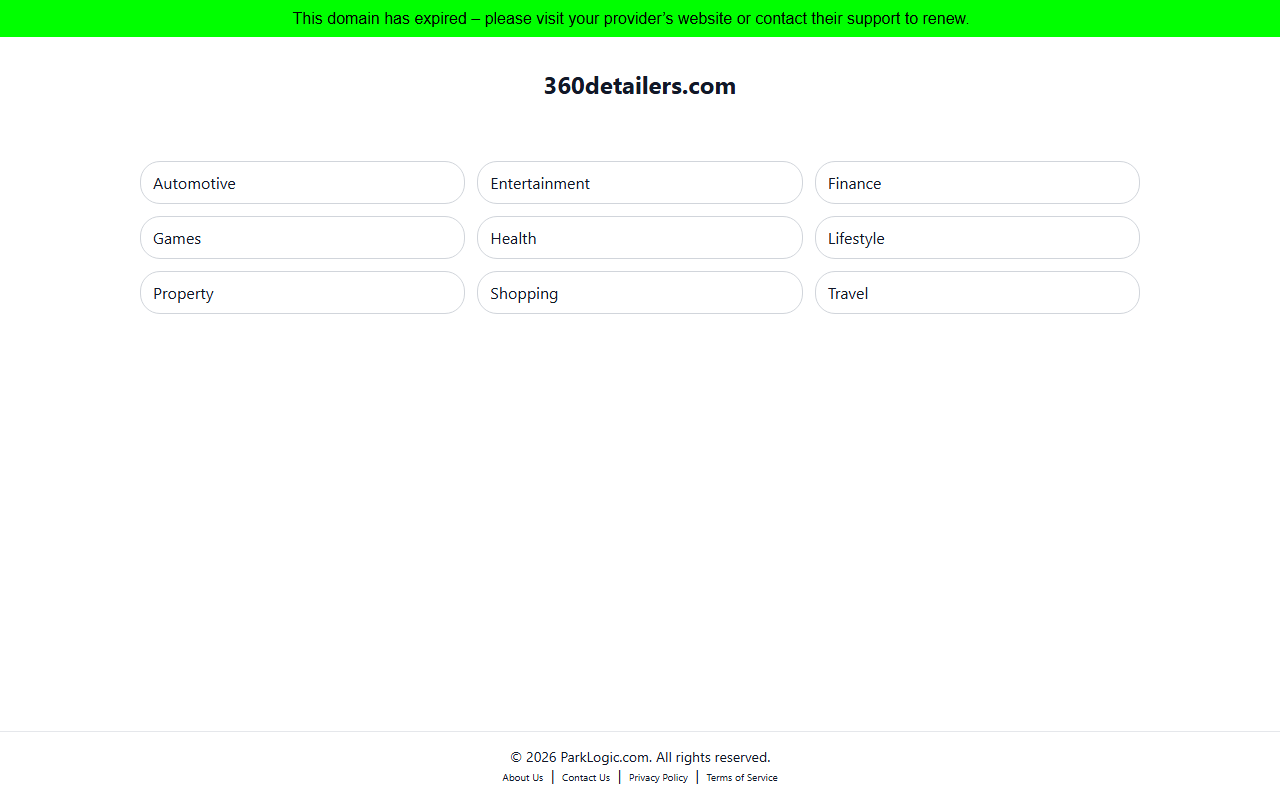 360detailers.com screenshot