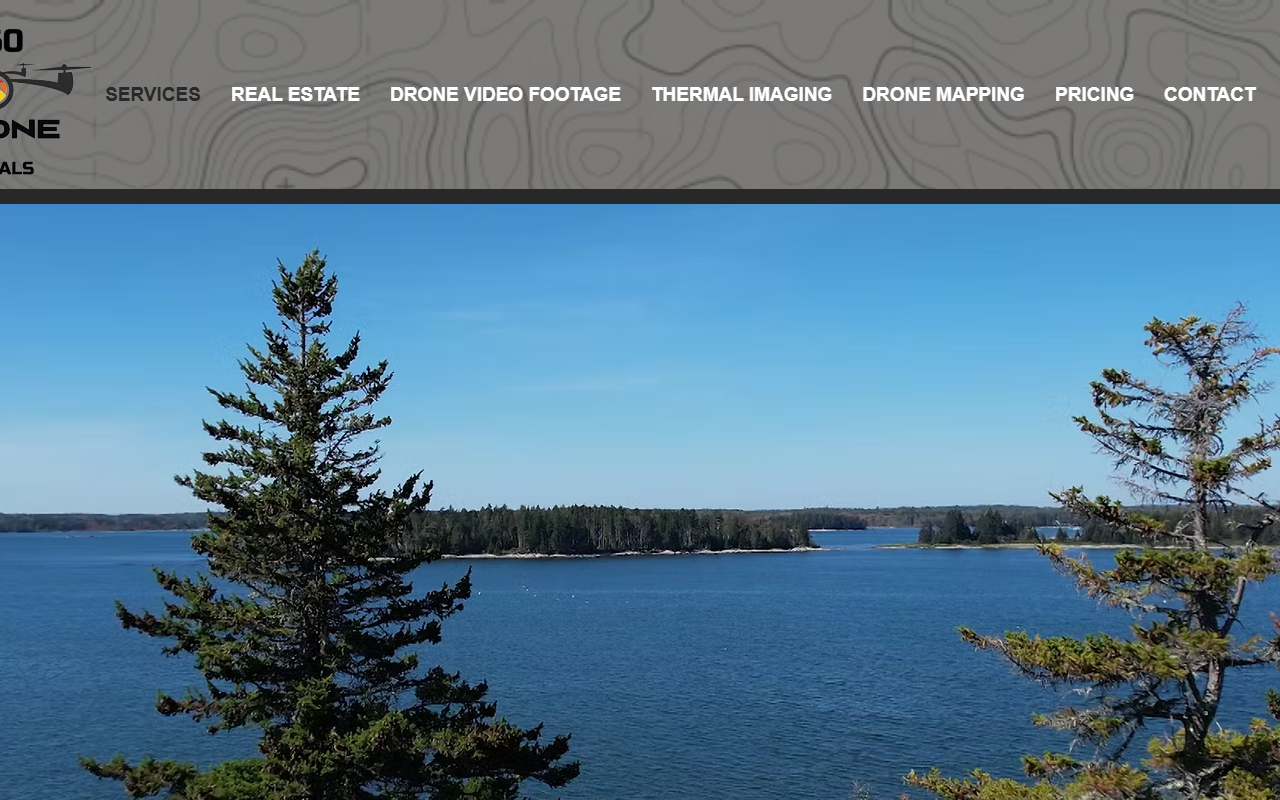 360dronevisuals.com screenshot