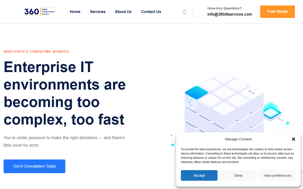 360dtservices.com screenshot
