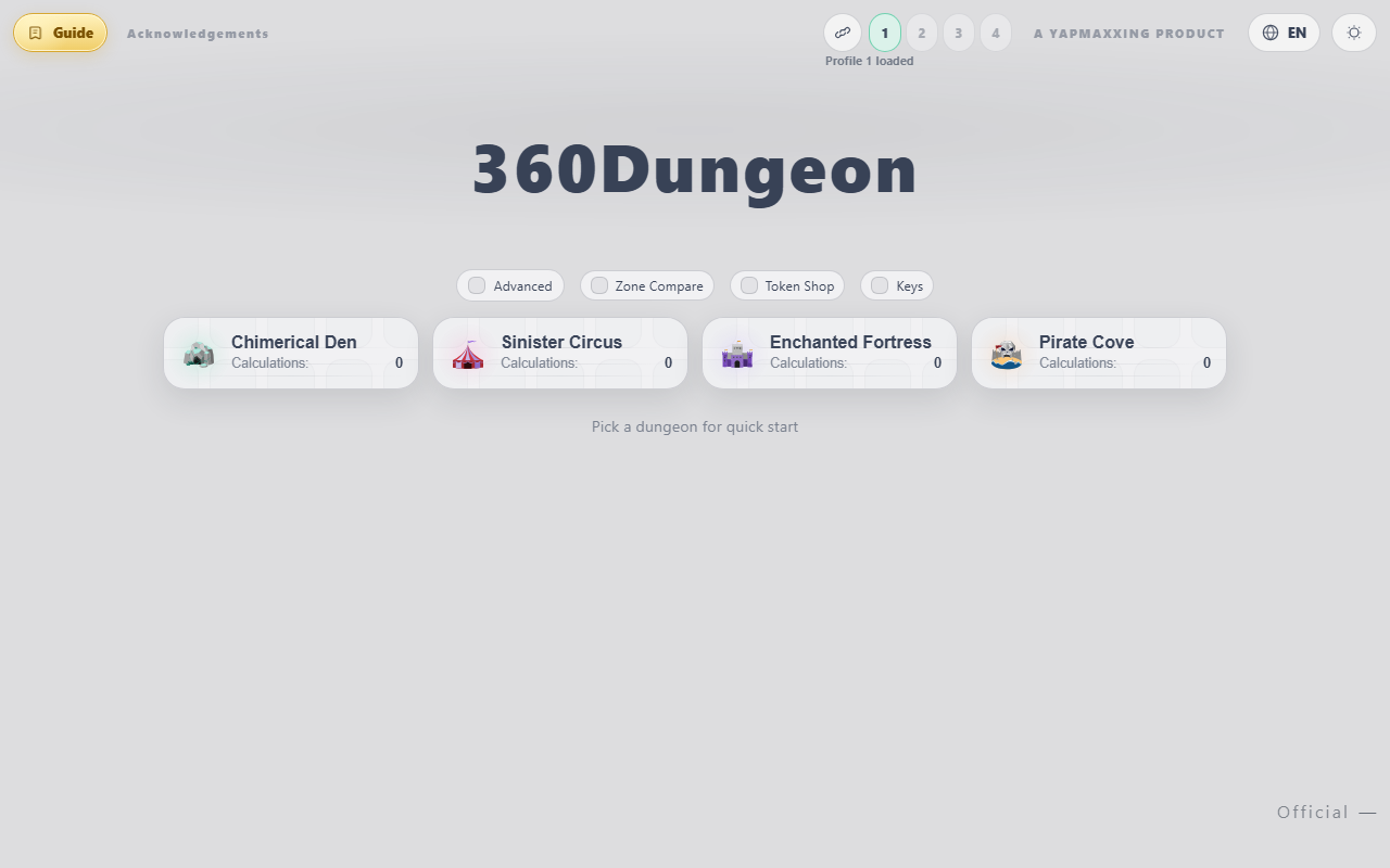 360dungeon.com screenshot
