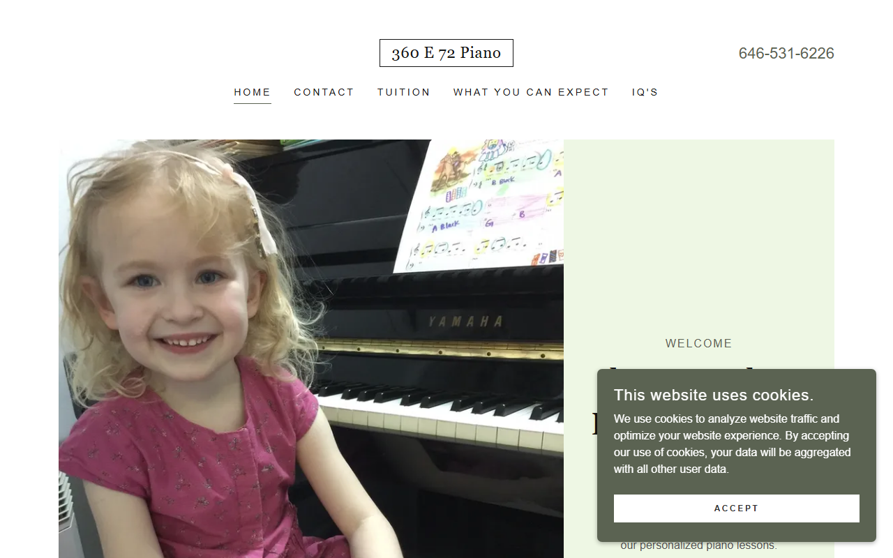 360e72piano.com screenshot
