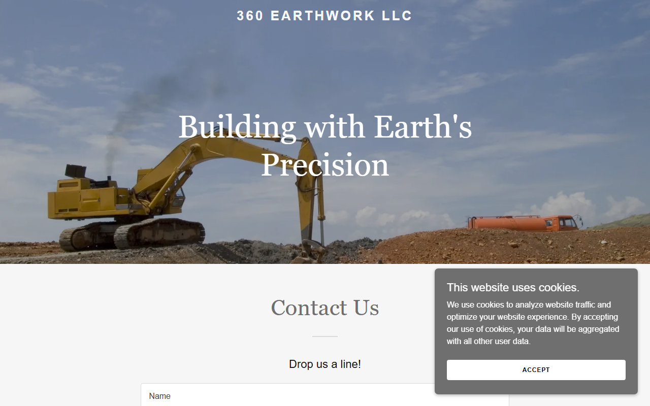 360earthworkllc.com screenshot