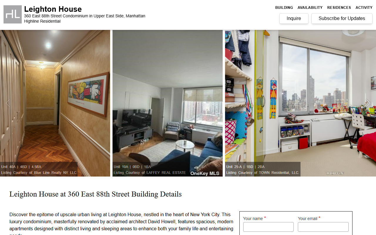 360east88th.com screenshot