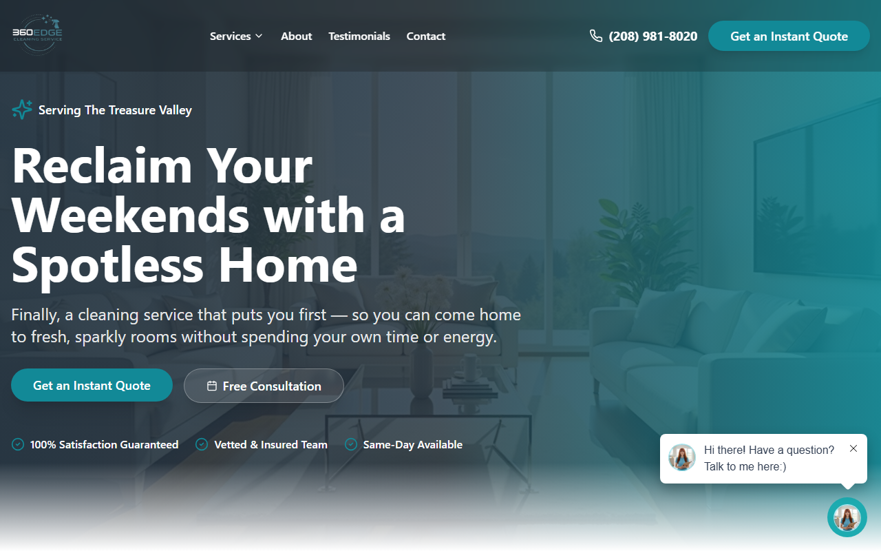 360edgecleaning.com screenshot