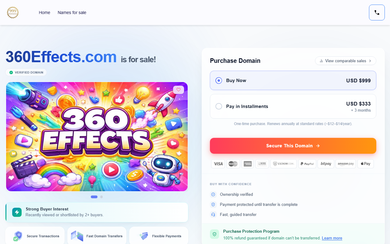 360effects.com screenshot