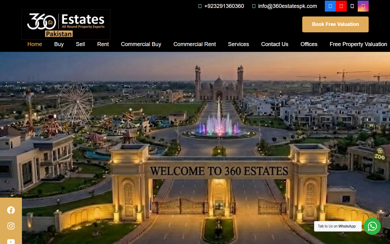 360estatespk.com screenshot