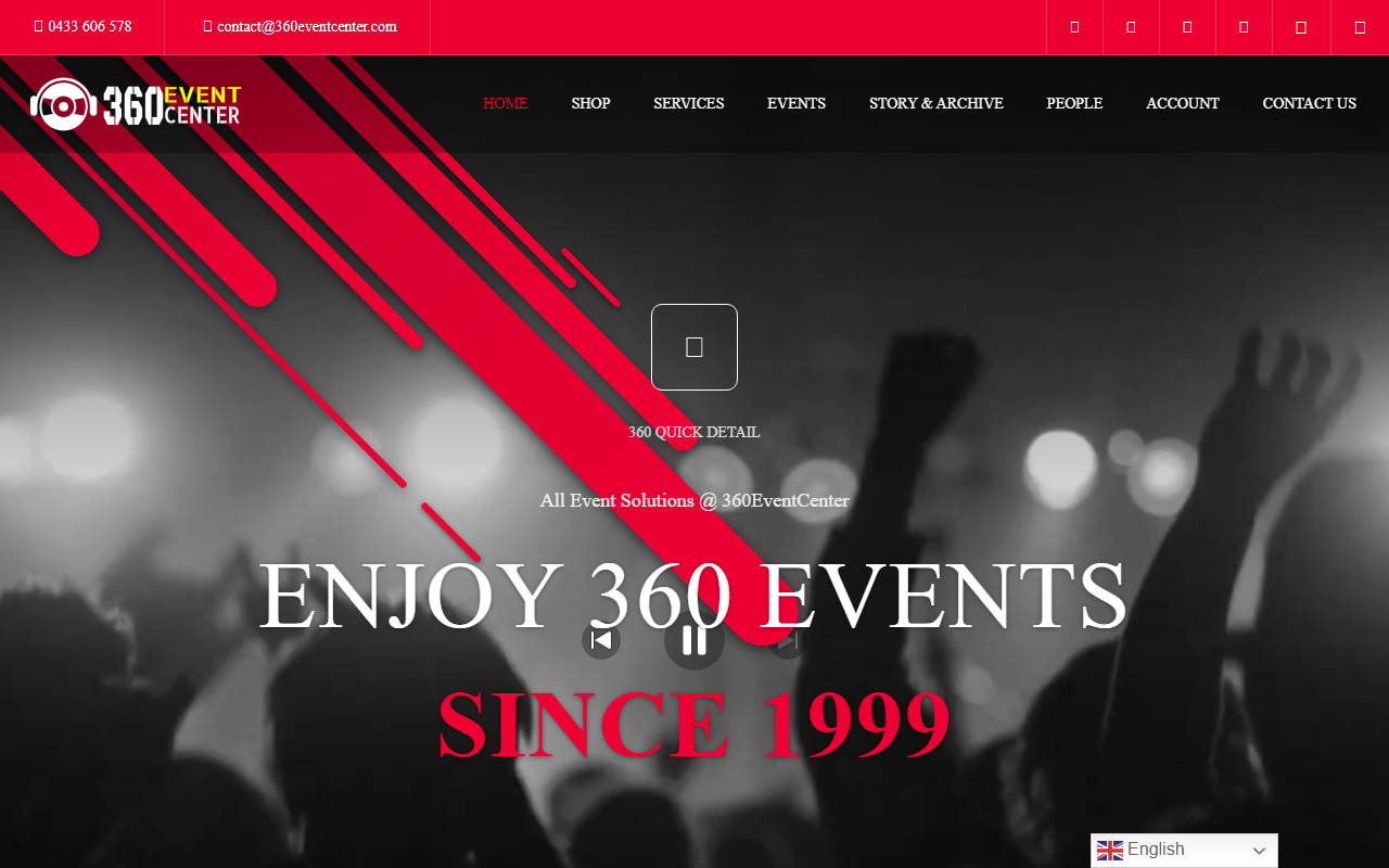 360eventcenter.com screenshot