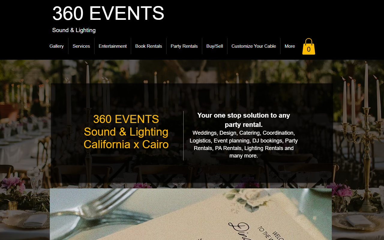 360eventsla.com screenshot