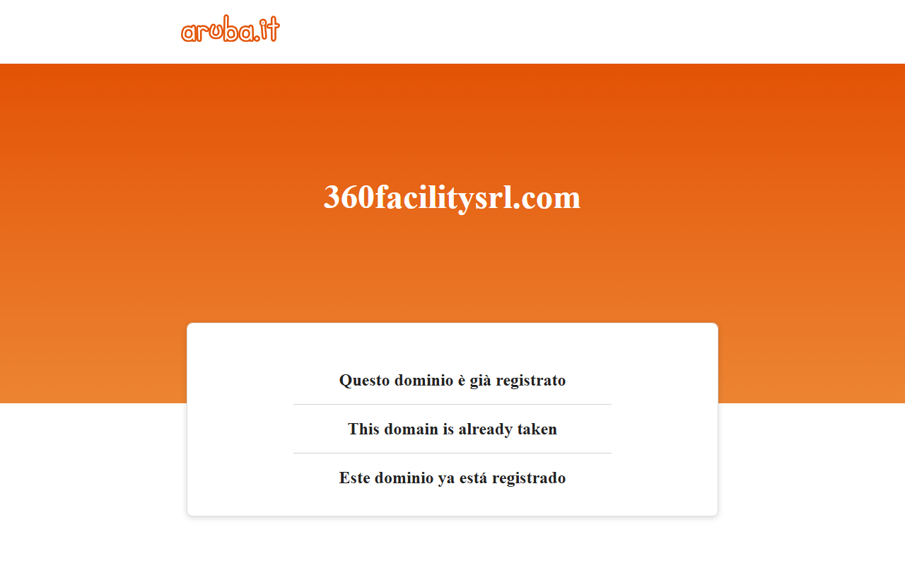360facilitysrl.com screenshot