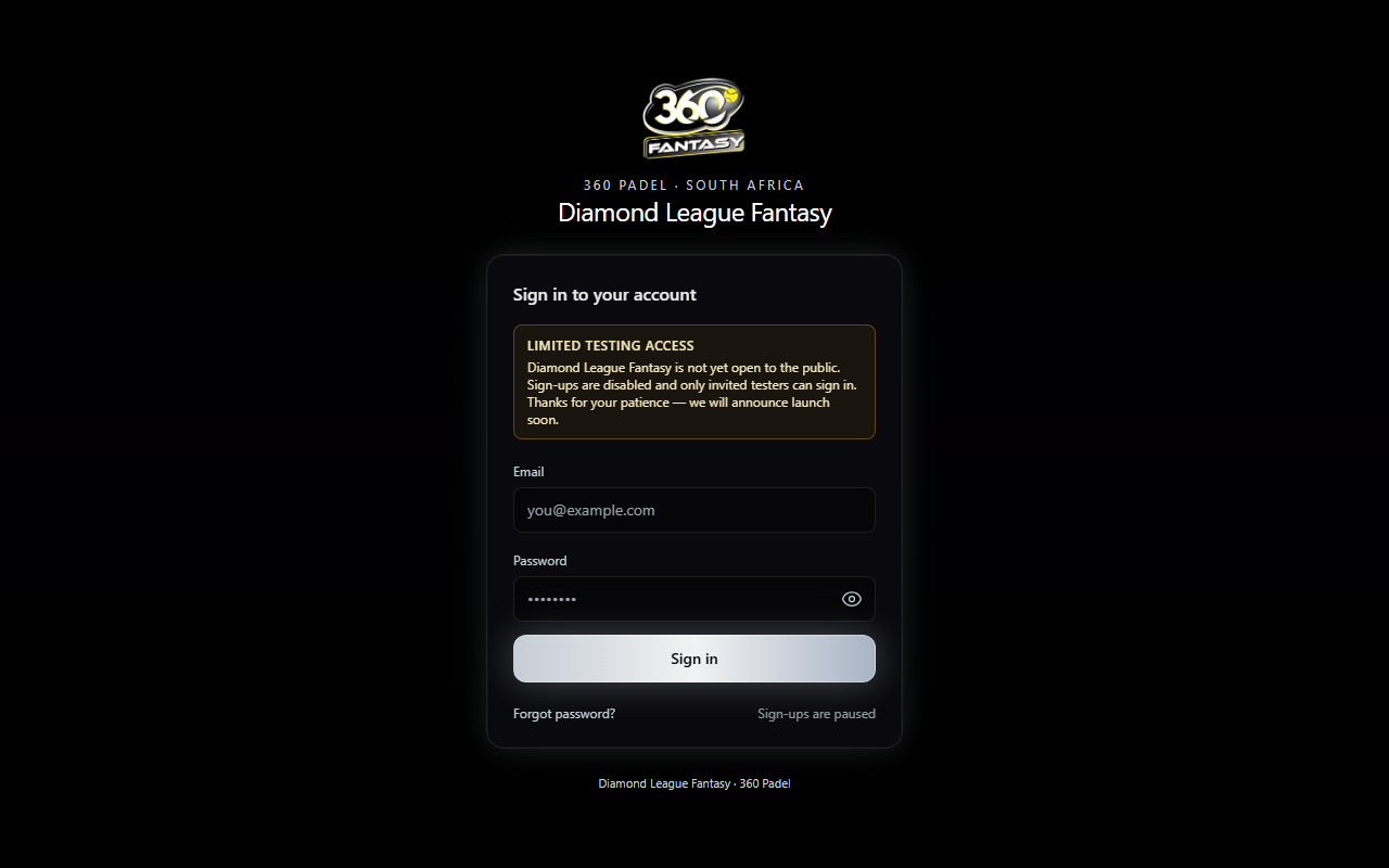 360fantasyleague.com screenshot