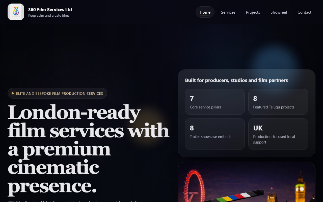 360filmservices.com screenshot