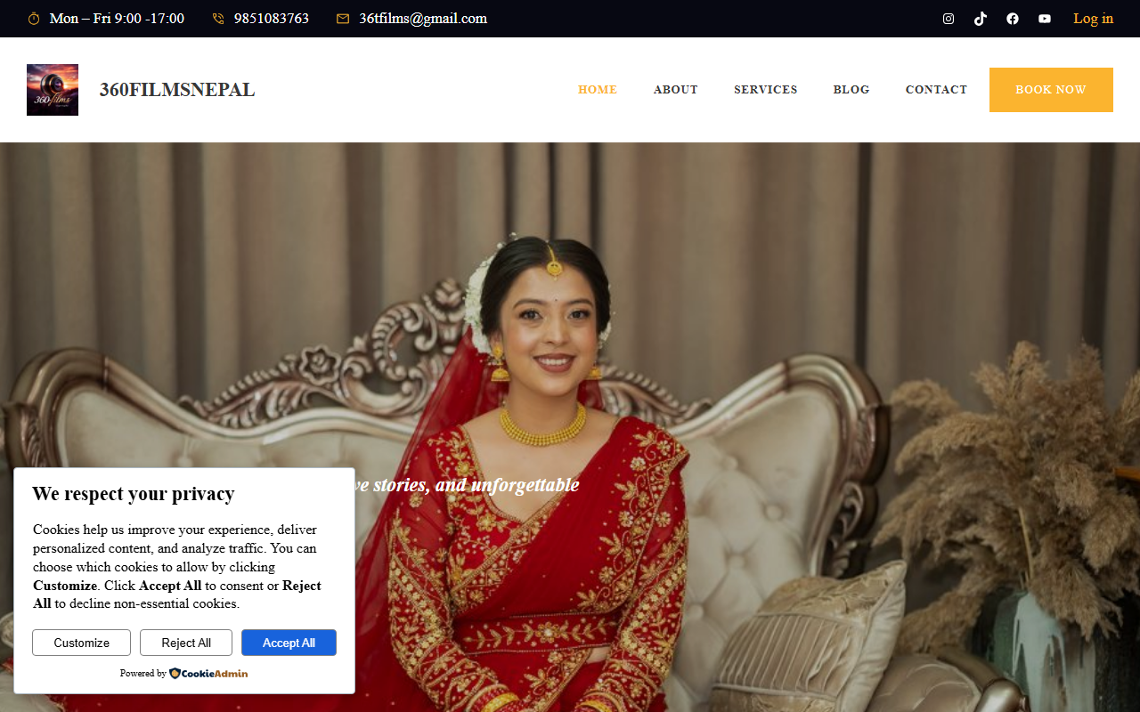360filmsnepal.com screenshot