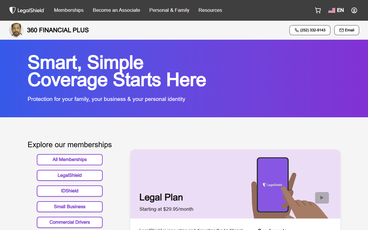 360financialplus.com screenshot