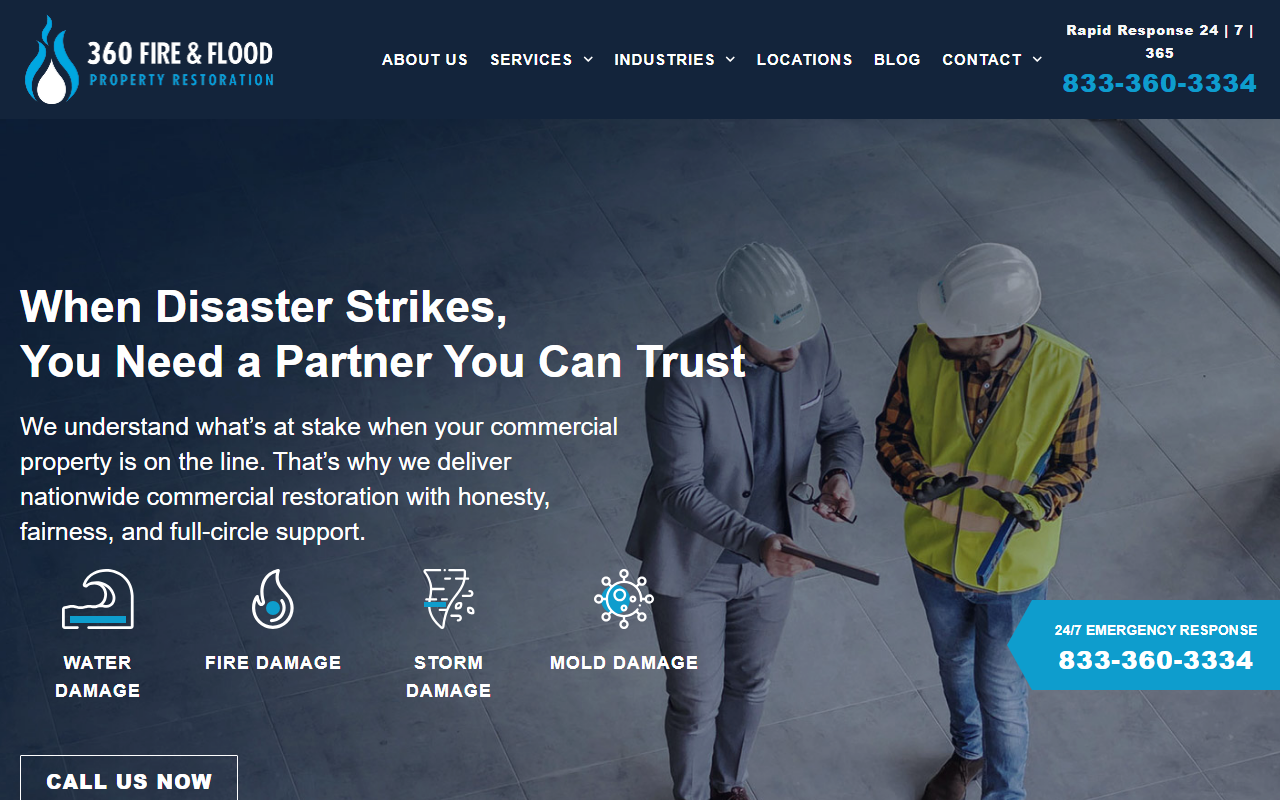 360fireflood.com screenshot