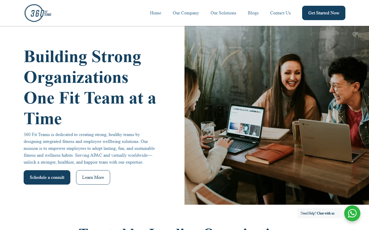 360fitteams.com screenshot