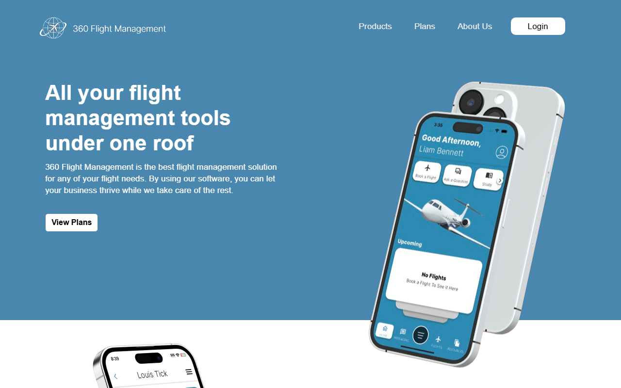 360flightmgmt.com screenshot