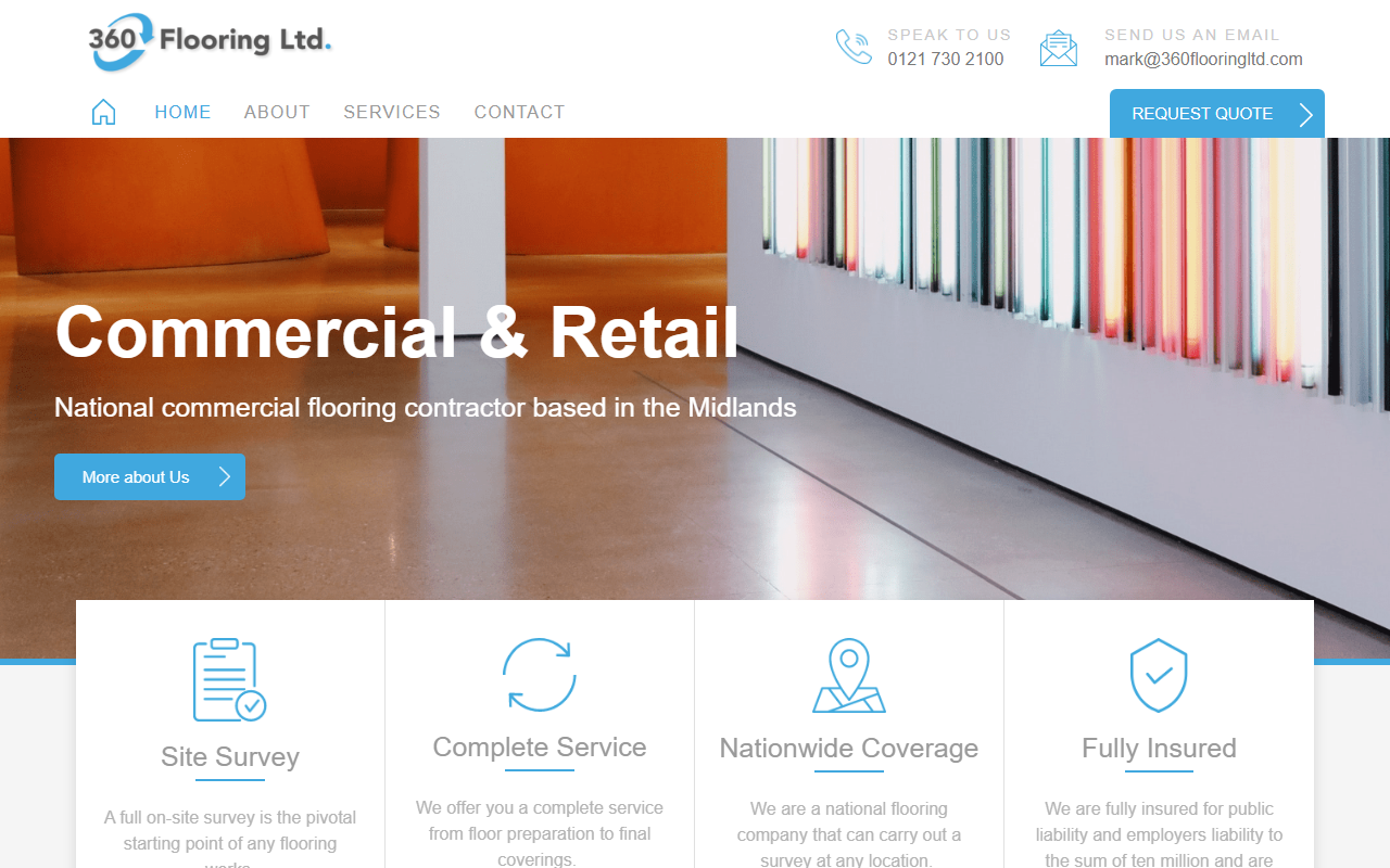 360flooringltd.com screenshot