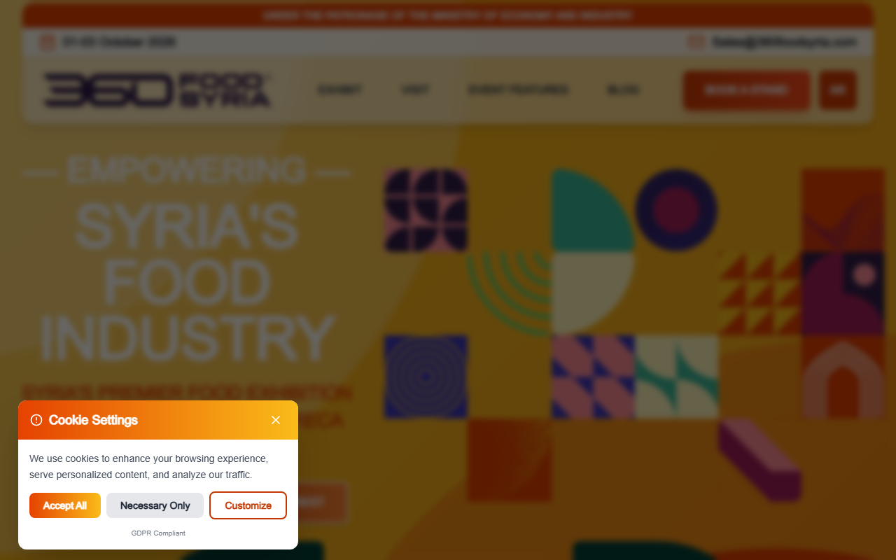 360foodsyria.com screenshot