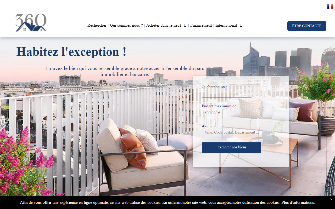 360franceimmo.com screenshot