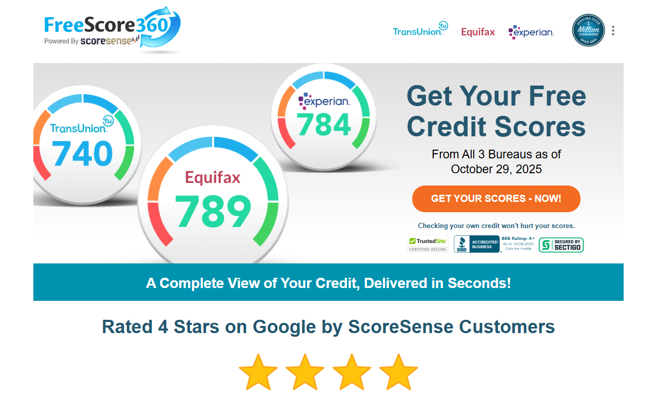 360freescore.com screenshot