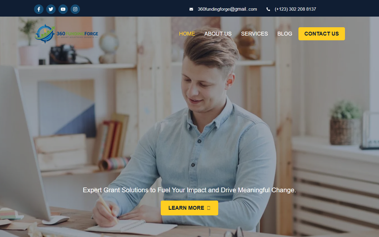 360fundingforge.com screenshot