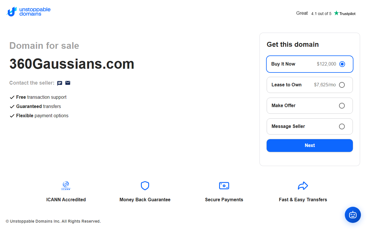 360gaussians.com screenshot