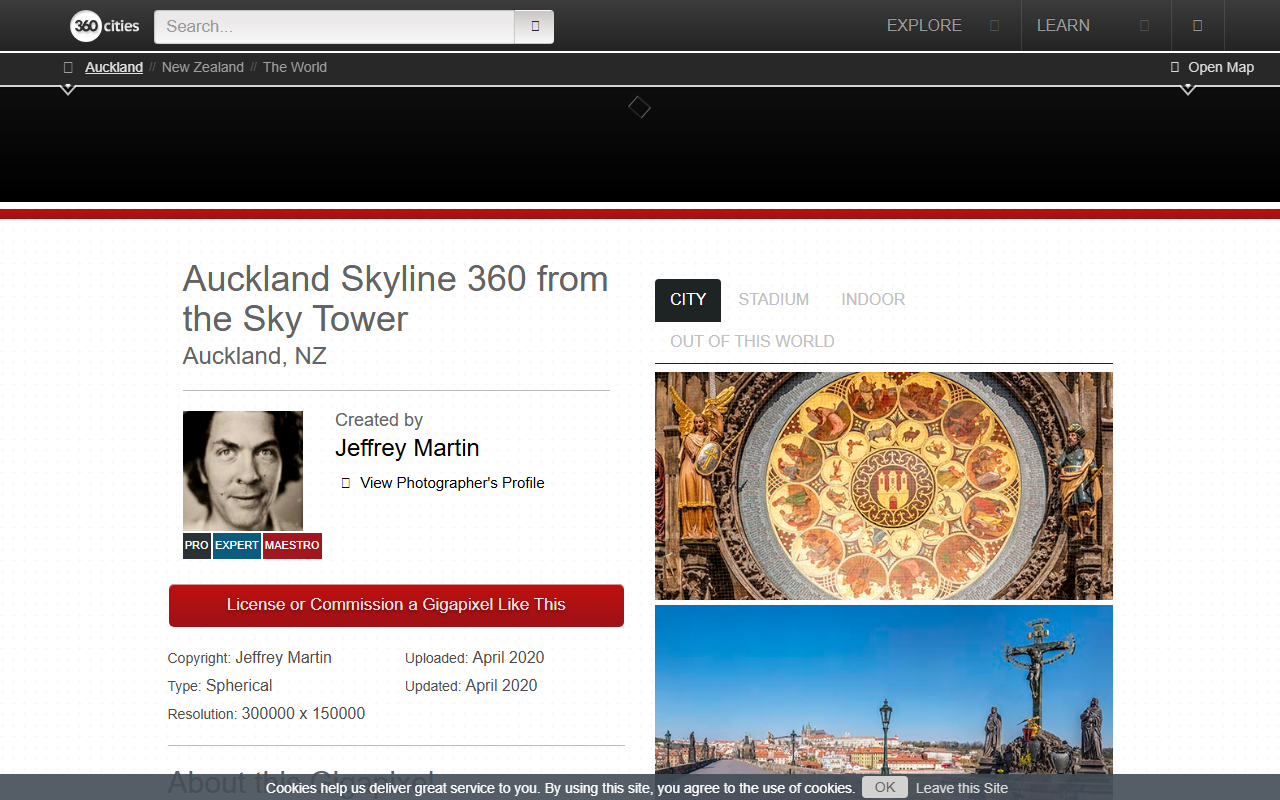 360gigapixels.com screenshot