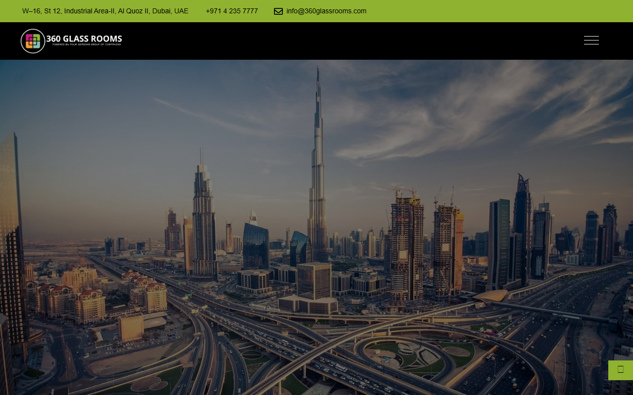 360glassrooms.com screenshot