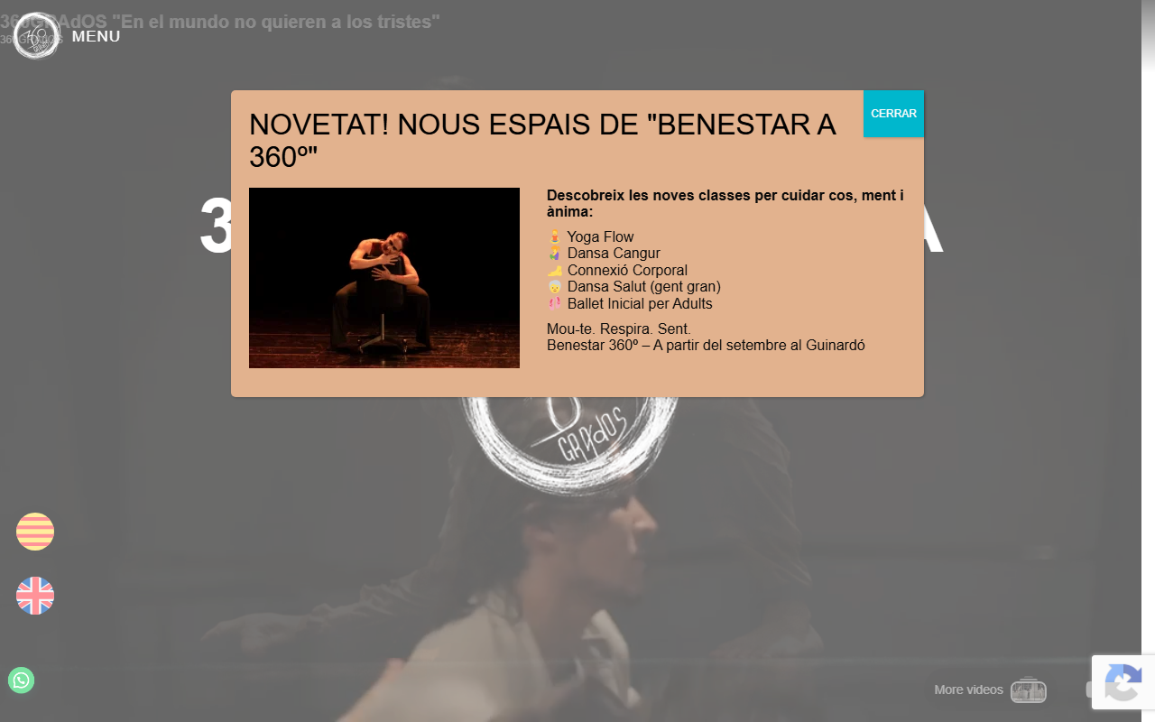 360gradosdanza.com screenshot