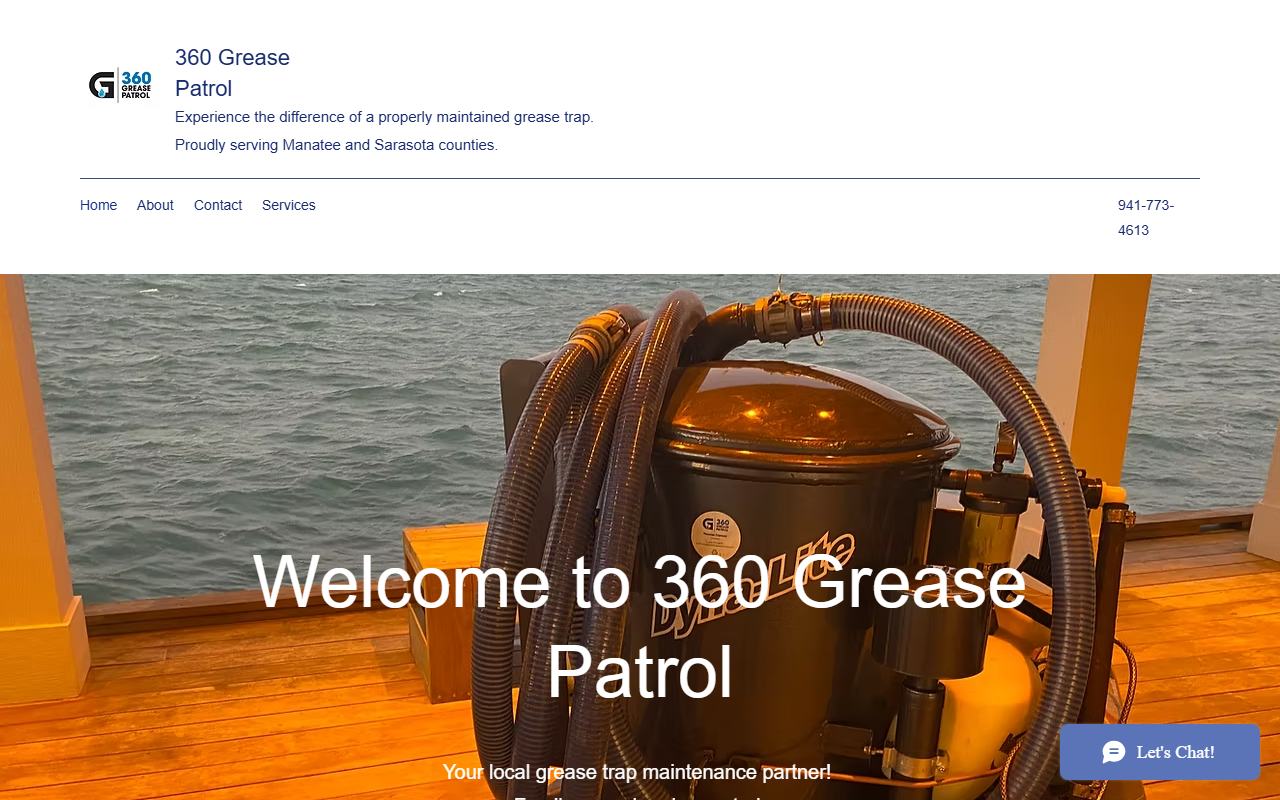 360greasepatrol.com screenshot