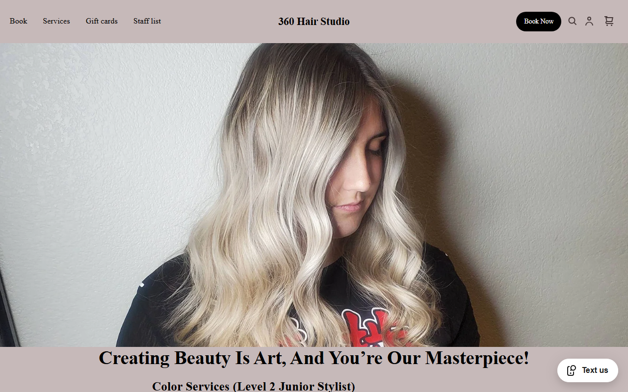 360hairstudiolc.com screenshot