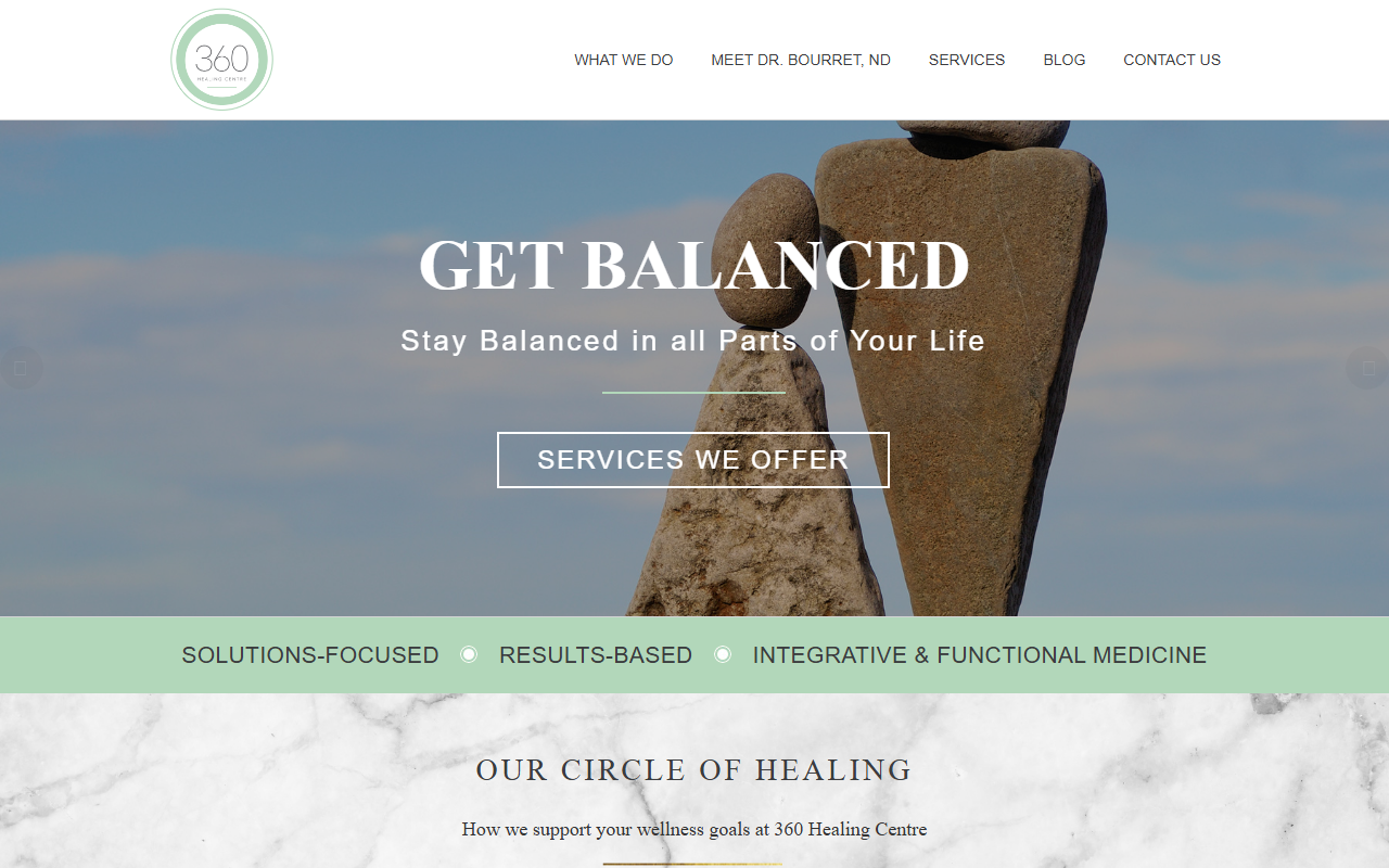360healingcentre.com screenshot