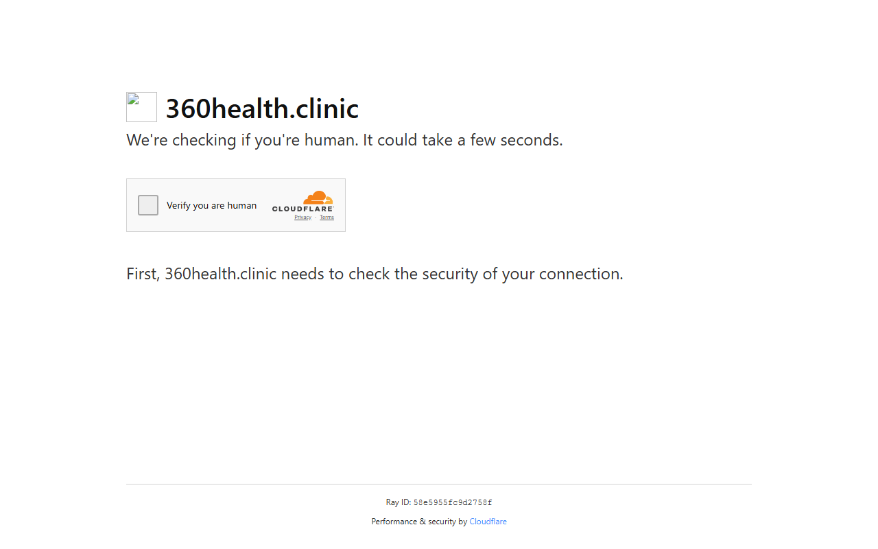 360healthclinic.com screenshot