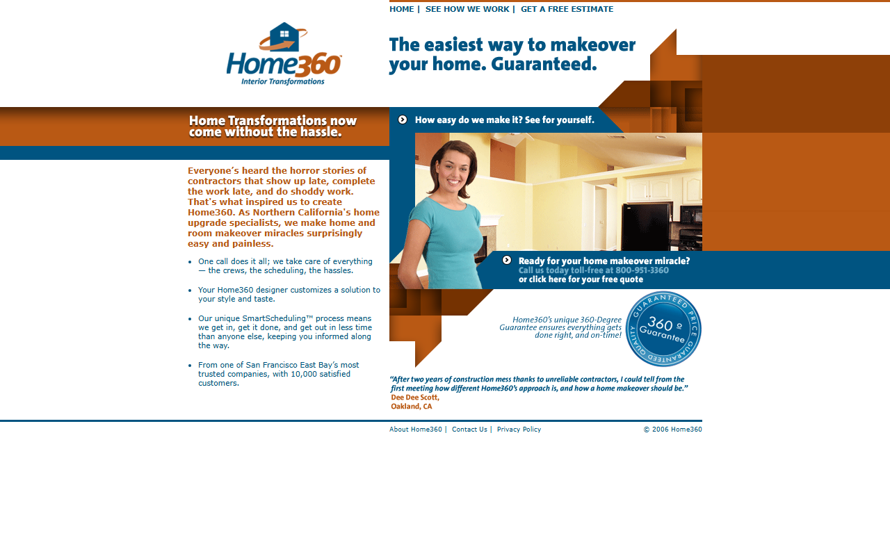 360homemakeover.com screenshot