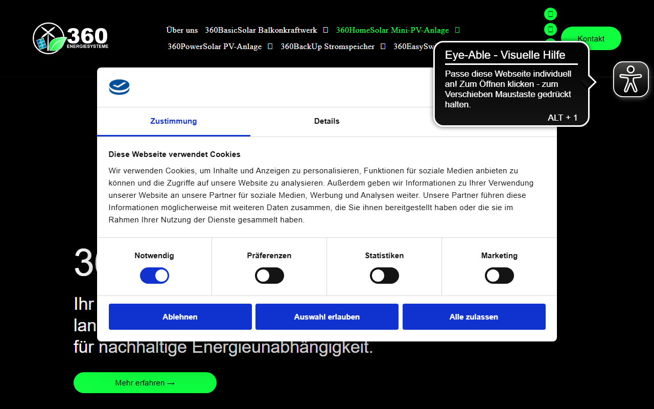 360homesolar.com screenshot