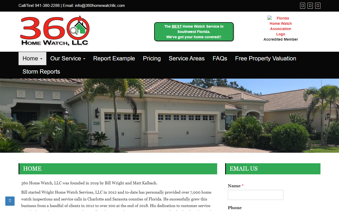 360homewatchllc.com screenshot