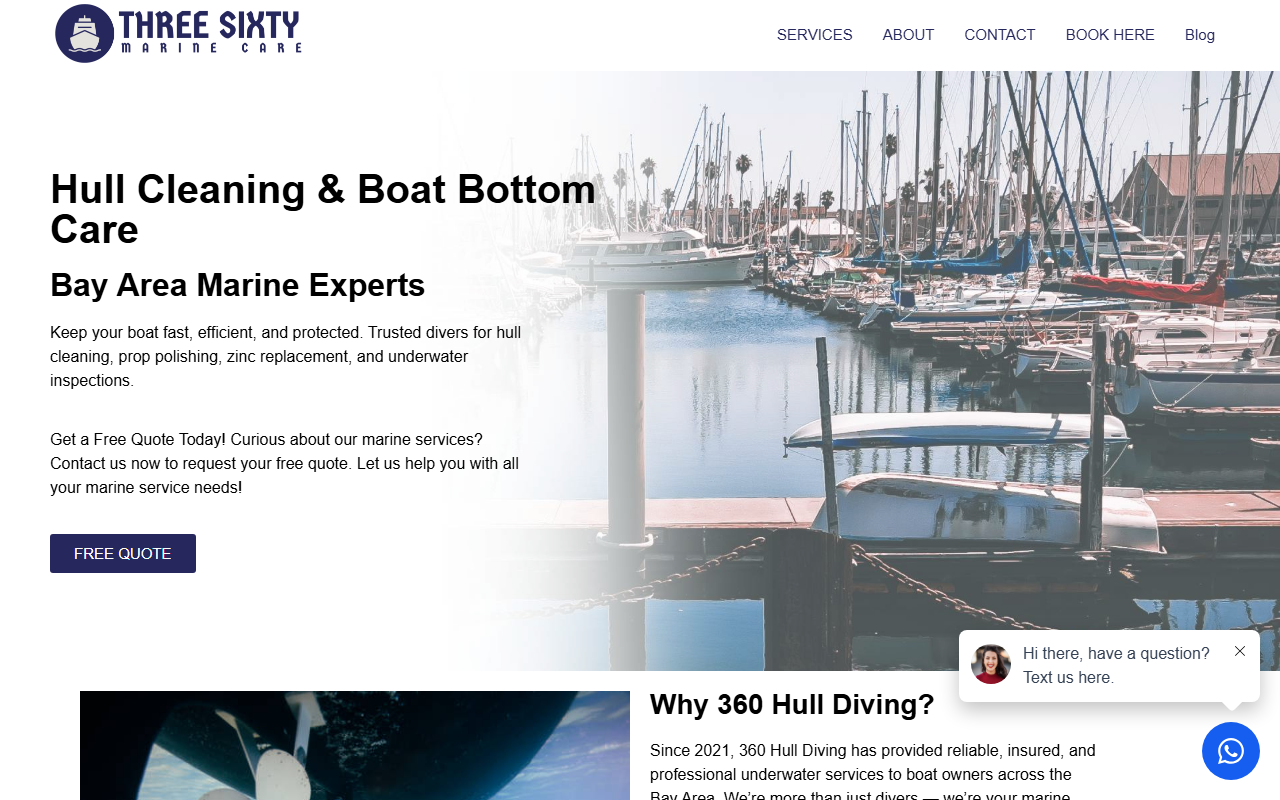 360hulldiving.com screenshot