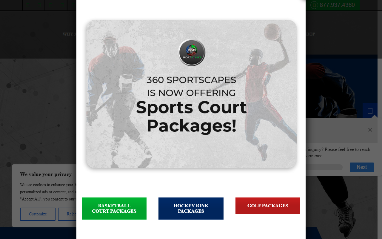 360icerinks.com screenshot