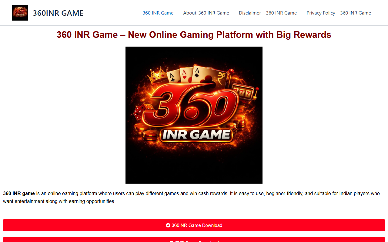 360inrgamer.com screenshot