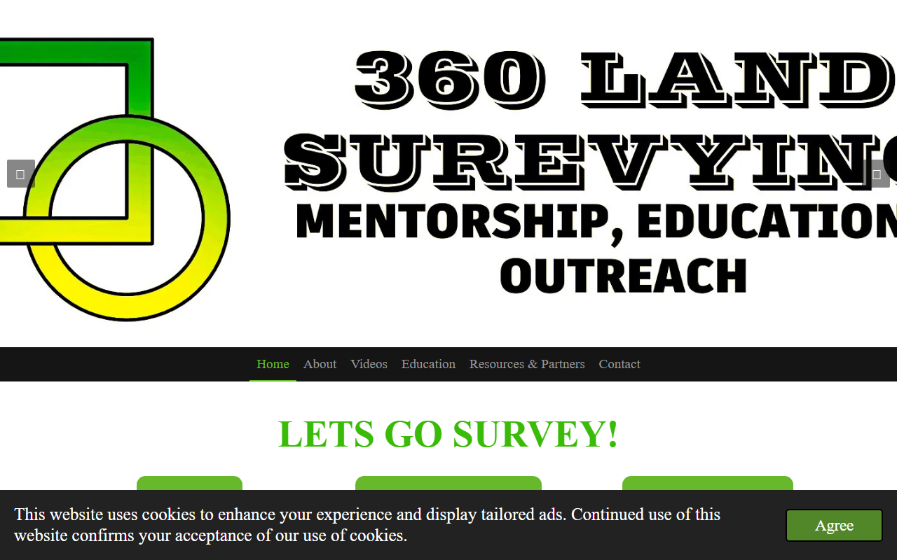 360landsurv.com screenshot
