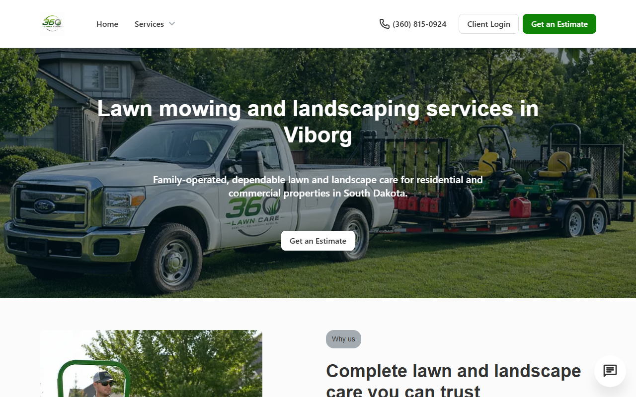 360lawncarellc.com screenshot