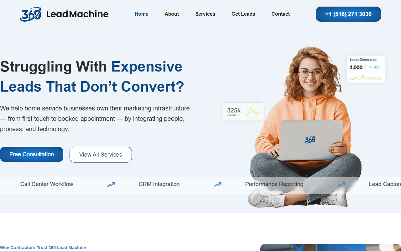 360leadmachine.com screenshot