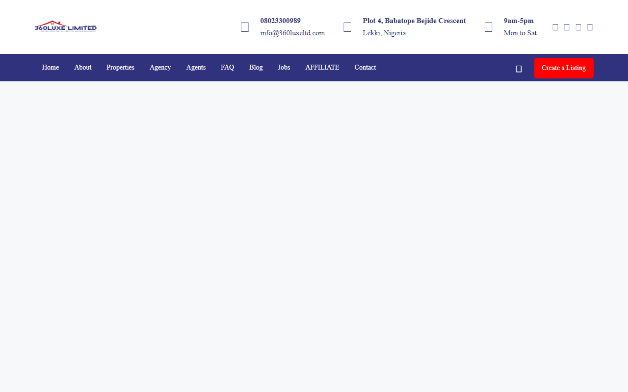 360luxeltd.com screenshot