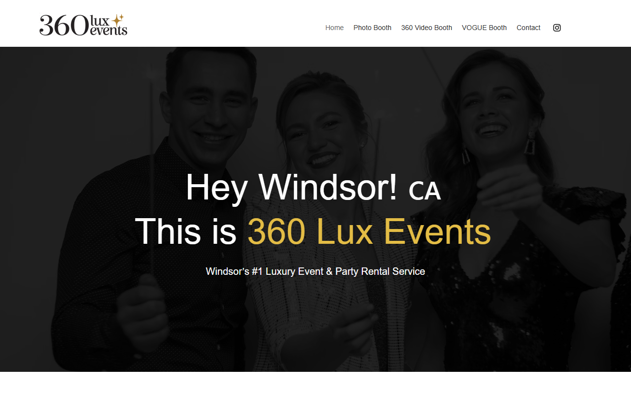 360luxevents.com screenshot