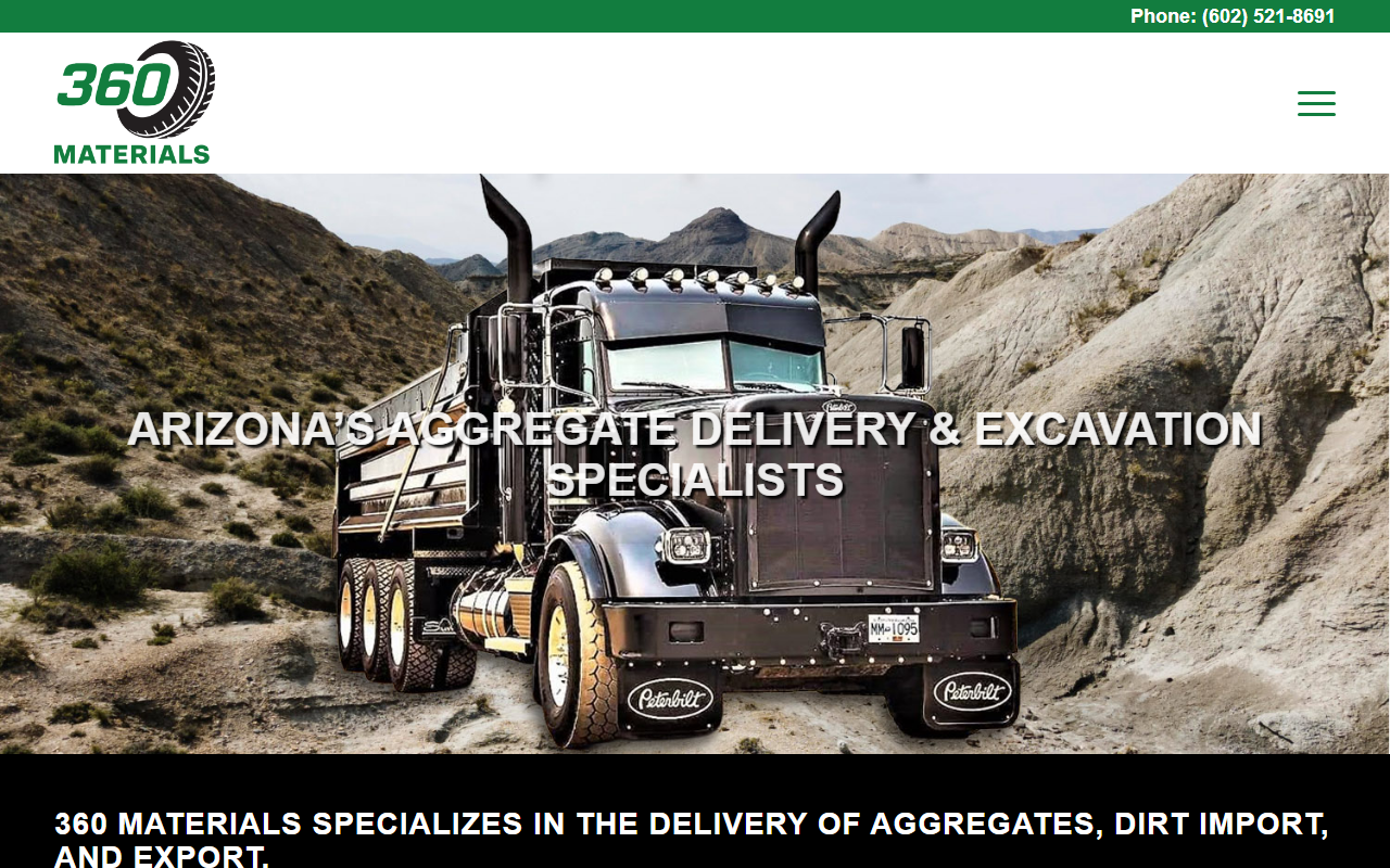 360materialsllc.com screenshot