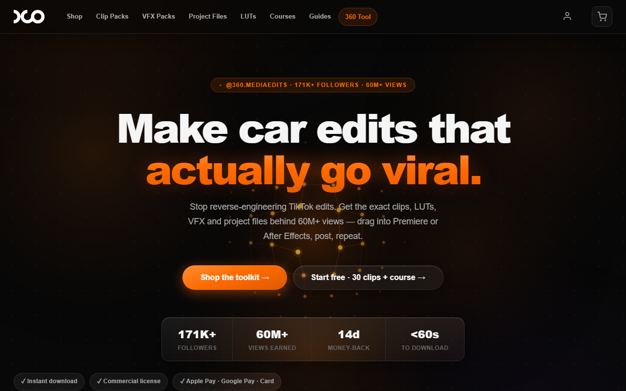 360mediaedits.com screenshot