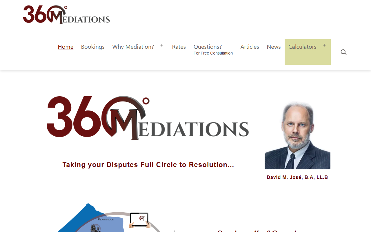 360mediations.com screenshot