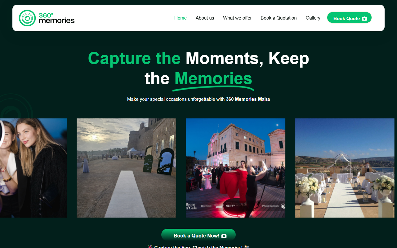 360memoriesmalta.com screenshot