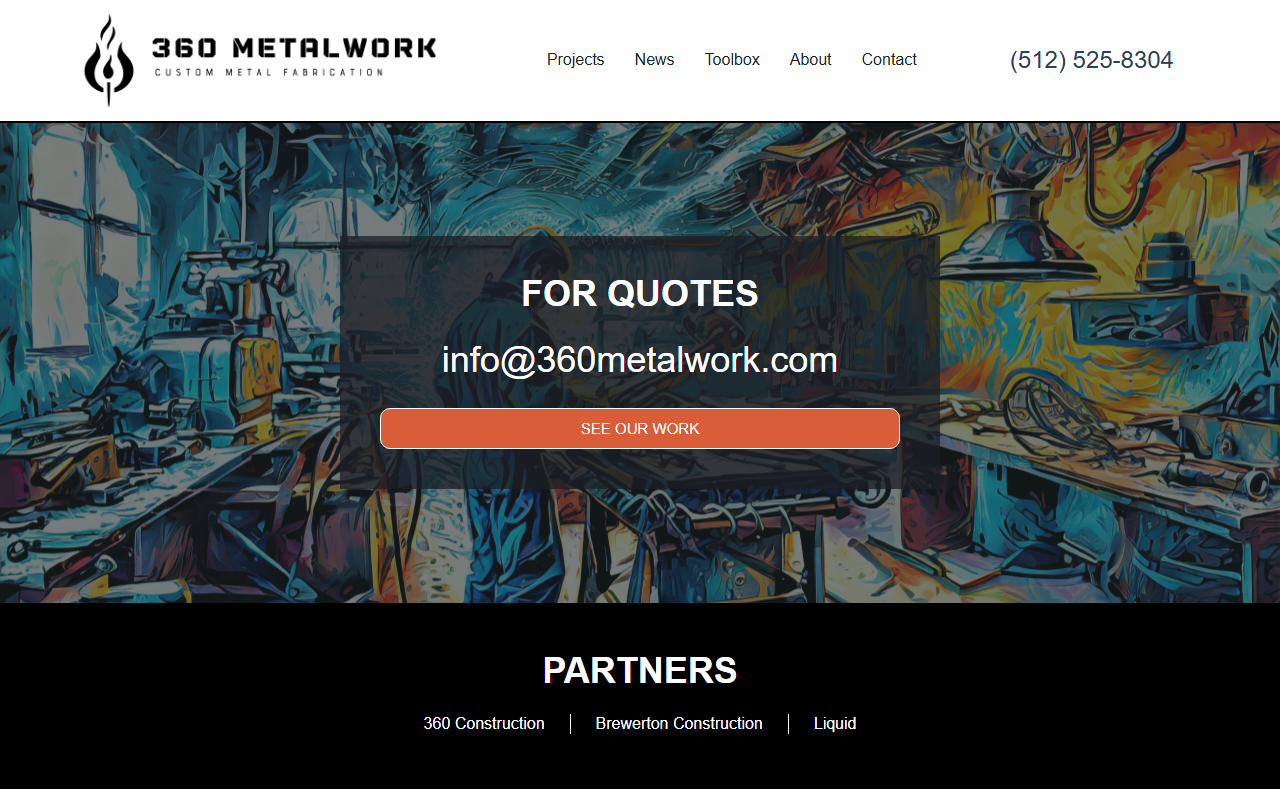 360metalwork.com screenshot